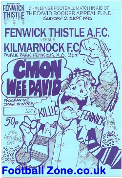 David Booker Appeal Fund Fenwick Thistle v Kilmarnock 1990