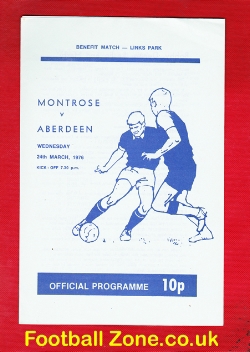 Bobby Livingstone Testimonial Benefit Match Montrose 1976