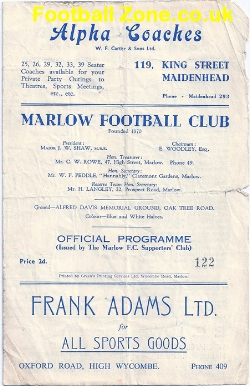 Marlow v Chelsea Mariners 1949