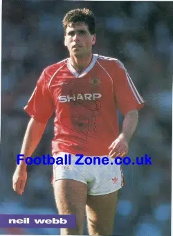 Manchester United Neil Webb Signed Picture