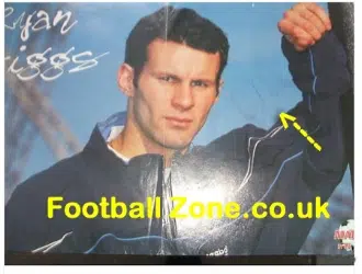 Manchester United Ryan Giggs Autograph Magazine Poster