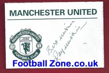 Manchester United Ray Wilkins Autograph on Man Utd Slip