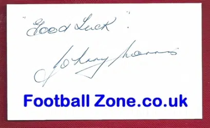 Manchester United Johnny Morris Autograph 1940/50s