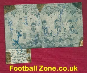 Manchester United v Weiner Sport Germany Autographs 1959