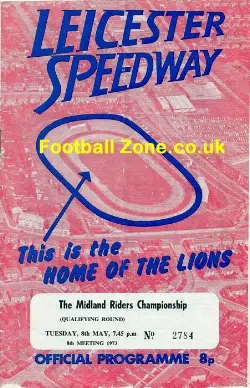 Leicester Speedway Midland Riders Championship 1973