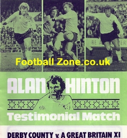 Alan Hinton Testimonial Benefit Match Derby County 1976