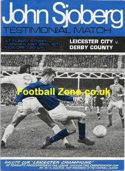 John Sjoberg Testimonial Benefit Game Leicester City 1971
