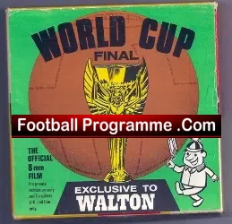 A 1966 World Cup Final 8mm Cine Film - on Reel - Boxed - football programme