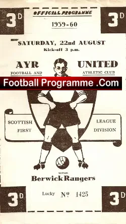 Ayr United v Berwick Rangers 1959