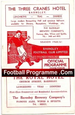 Barnsley v Huddersfield Town 1961 - FA Cup Replay - football programme