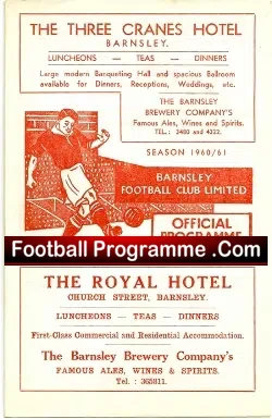 Barnsley v Leicester City 1961 - FA Cup Replay - football programme