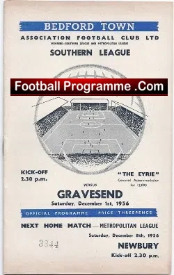 Bedford Town v Gravesend Northfleet 1956