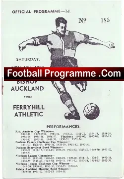 Bishop Auckland v Ferryhill Athletic 1960