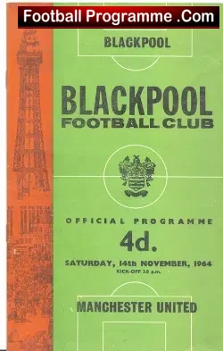 Blackpool v Manchester United 1964 - Man Utd - football programme