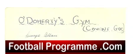 Boxing – Old Boxers Autographs 1950’s