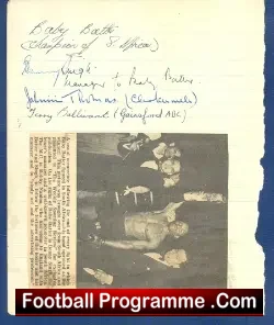 Boxing – Old Boxers Autographs 1950’s