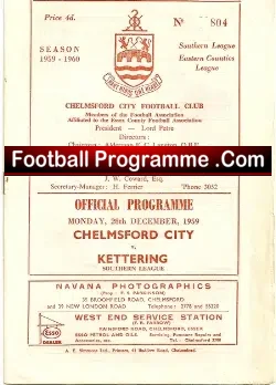 Chelmsford City v Kettering Town 1959