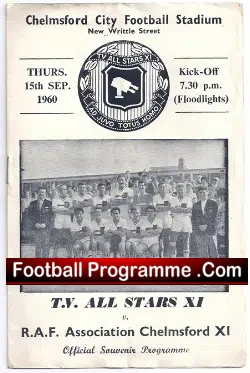 Chelmsford City v Royal Air Force RAF 1960