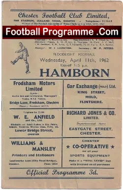 Chester v Hamborn 1962