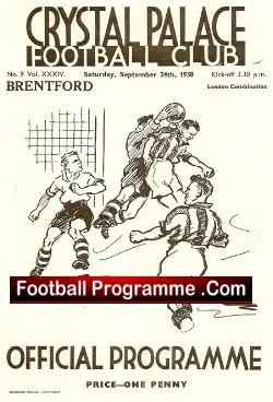 Crystal Palace v Brentford 1938