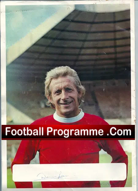 Denis Law Testimonial Benefit Manchester United SIGNED Autograph