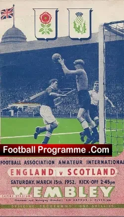 England v Scotland 1952 – Amateur International