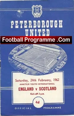 England v Scotland 1962 – at Peterborough