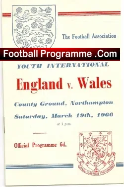 England v Wales 1966 – Schools at Northampton