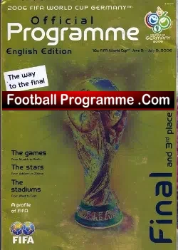 England World Cup Finals 2006 Brochure Programme - football programme
