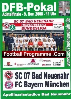 Germany Bayern Munich Ladies Football Programme 2008 - Frauen - football programme