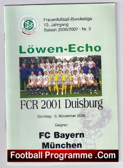 Germany Bayern Munich - Ladies Football Programme 2006 - Womens - football programme