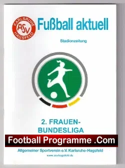 Germany Hagsfeld - Ladies Football Programme 2009 - Frau - football programme