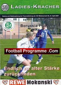 Germany - Ladies Football Programme 2007 - Women's Soccer - football programme
