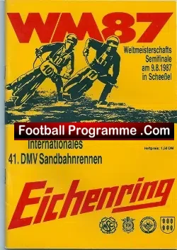 Germany Speedway Programme 1987 – Long Track Final