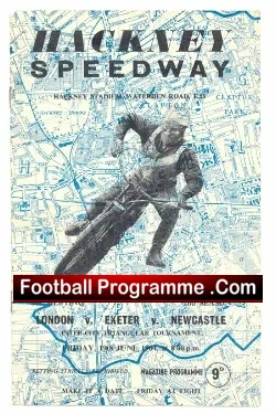 Hackney Speedway v Exeter + Newcastle 1964
