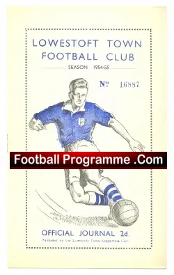 Lowestoft Town v Stowmarket 1955