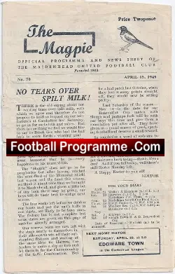 Maidenhead United v Chesham United 1949 – To Clear