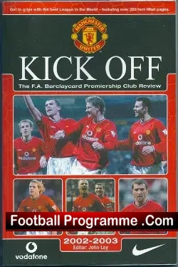 Manchester United Kick Off Book Season 2002 03 - football memorabilia