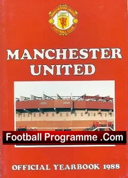 Manchester United Official Yearbook 1987 - 1988 - football memorabilia