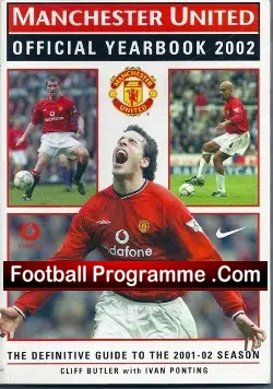 Manchester United Official Yearbook 2001 - 2002 - football memorabilia