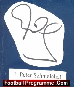 Manchester United Peter Schmeichel Autograph 1999 - football programme