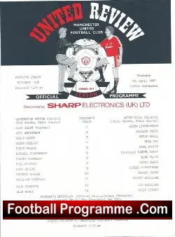 Manchester United v Aston Villa 1991 – Reserves R Beardsmore