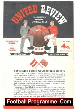 Manchester United v Real Madrid 1957 – Semi Final 1st at Man Utd