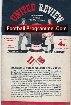 Manchester United v Real Madrid 1957 – European Cup Semi Final