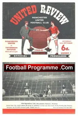 Manchester United v Tottenham 1964