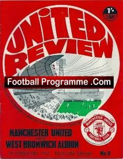 Manchester United v WBA 1970 - football programme