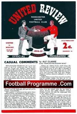 Manchester United v Wolves 1955 – Reprint