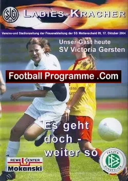 Mannschaft Ladies v Victoria Gersten 2004 Aktuell Germany - football programme