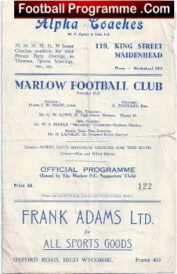 Marlow v Chelsea Mariners 1949