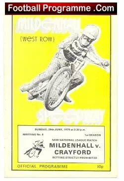 Mildenhall Speedway v Crayford 1975